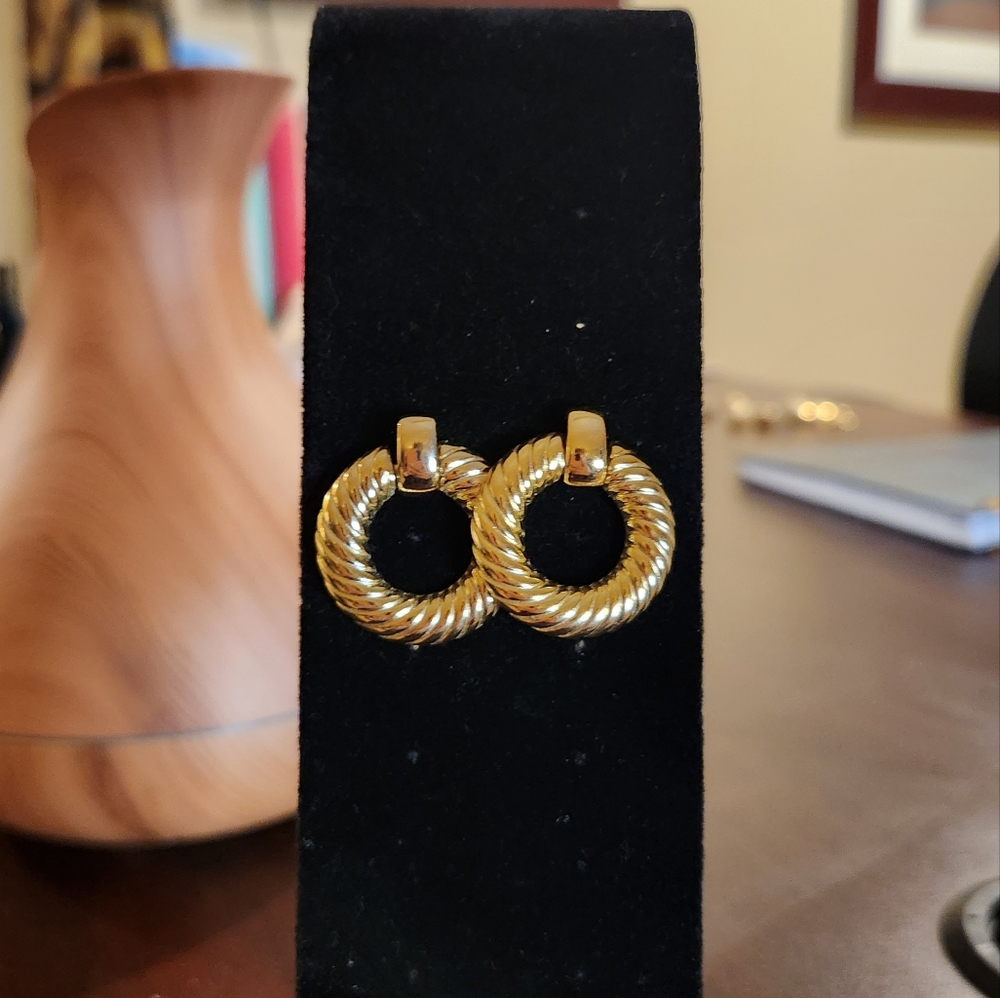 Vintage Rope Hoop Earrings